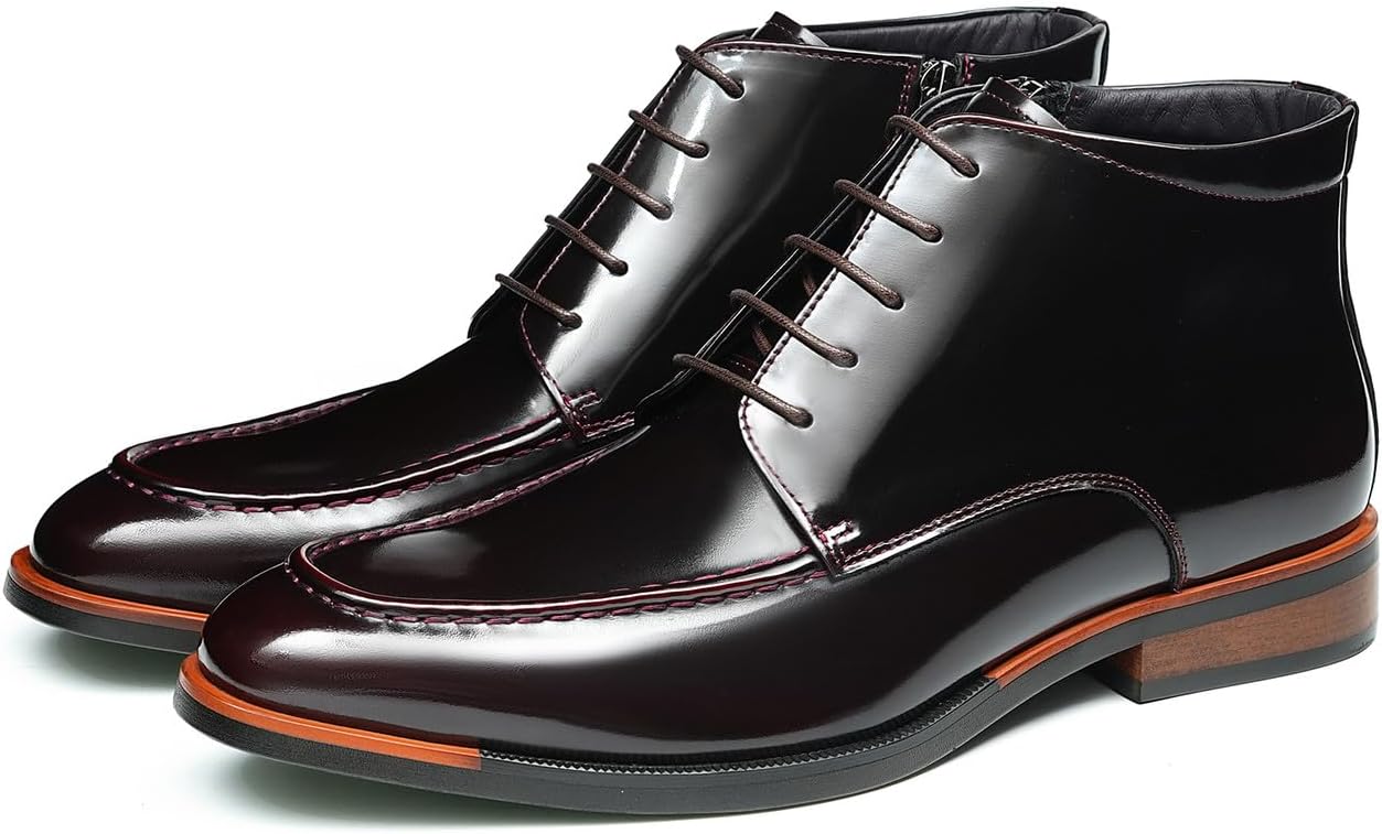 Мужские оксфорды-бутсы Santimon из лакированной кожи, блестящие, с шнуровкой, на щиколотке, формальные чукка-бутсы с боковой молнией для бизнеса, свадьбы, вечеринки и повседневного элитного стиля, красный
Мужские оксфорды-бутсы Santimon из лакированной кожи, блестящие, с шнуровкой, на щиколотке, формальные чукка-бутсы с боковой молнией для бизнеса, свадьбы, вечеринки и повседневного элитного стиля, красный