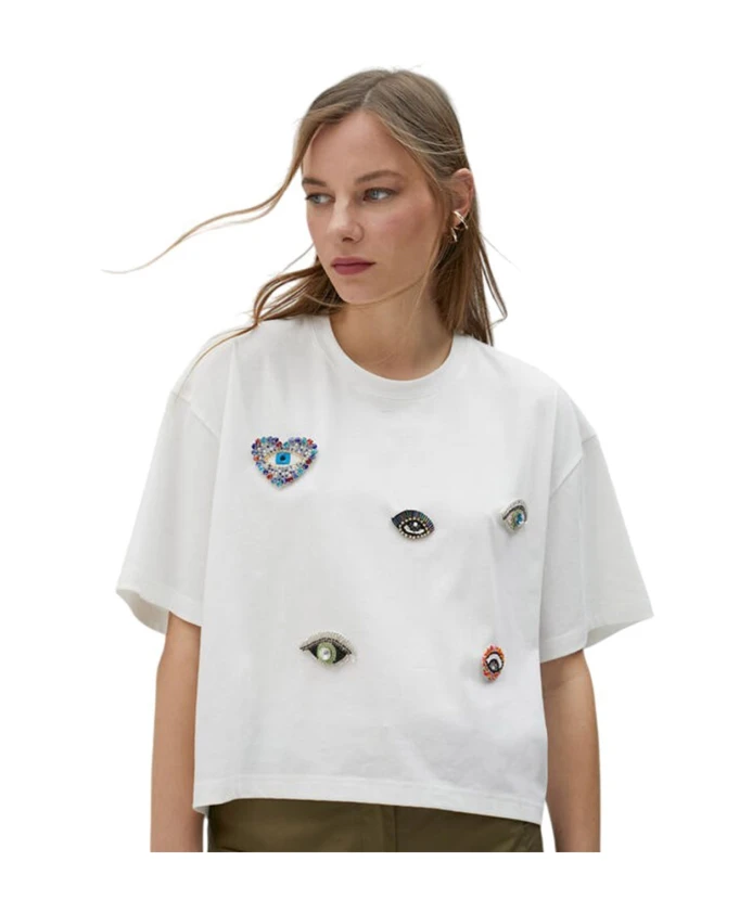 Белая женская футболка Lola Casademunt, белый
Белая женская футболка Lola Casademunt, белый