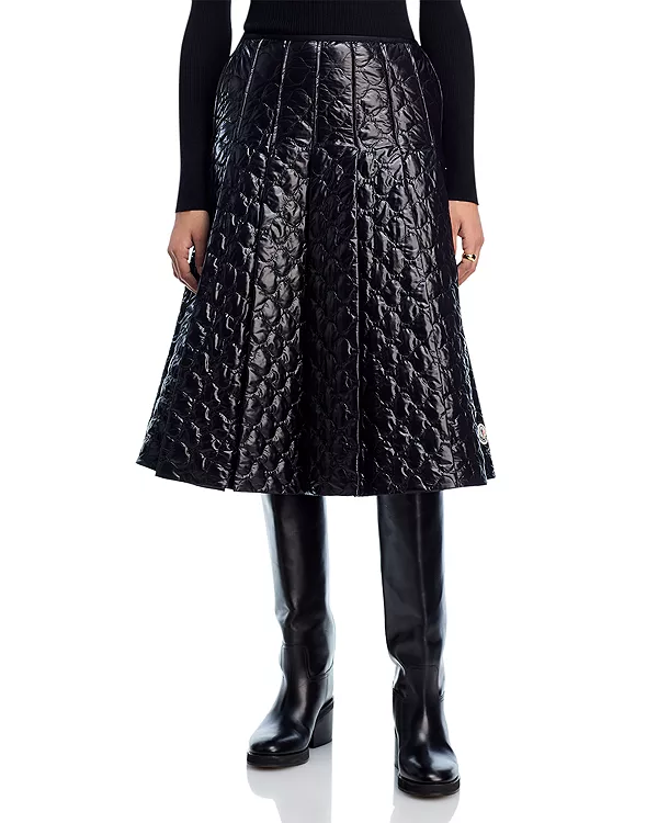 Стеганая юбка-трапеция Moncler, черный
Стеганая юбка-трапеция Moncler, черный