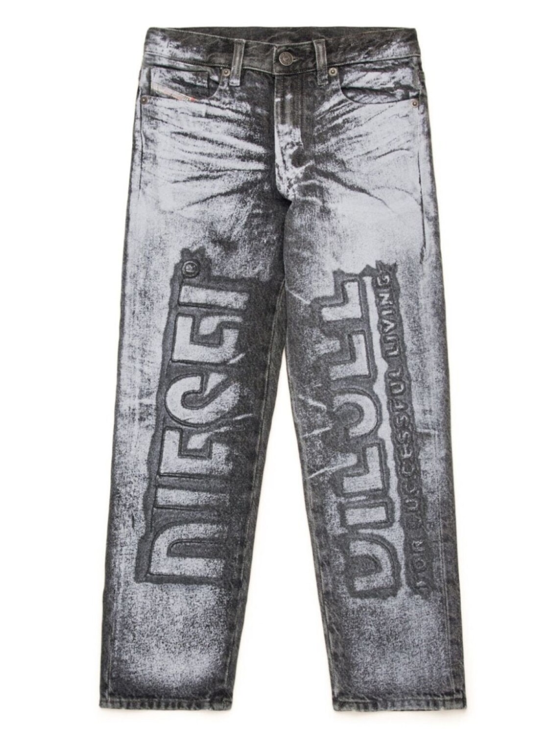 Diesel Kids прямые джинсы с логотипом, серый
Diesel Kids прямые джинсы с логотипом, серый