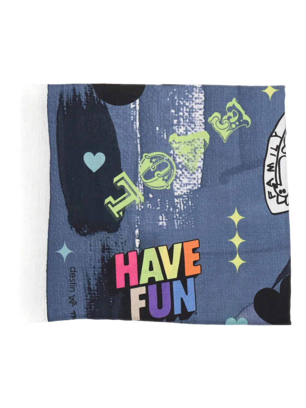 Шарф с принтом Destin, синий
Шарф с принтом Destin, синий