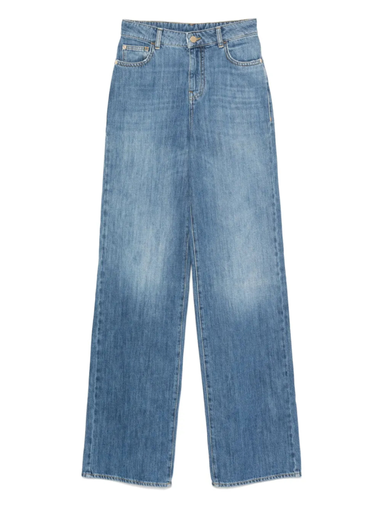 Широкие джинсы Emporio Armani с потертостями, синий
Широкие джинсы Emporio Armani с потертостями, синий