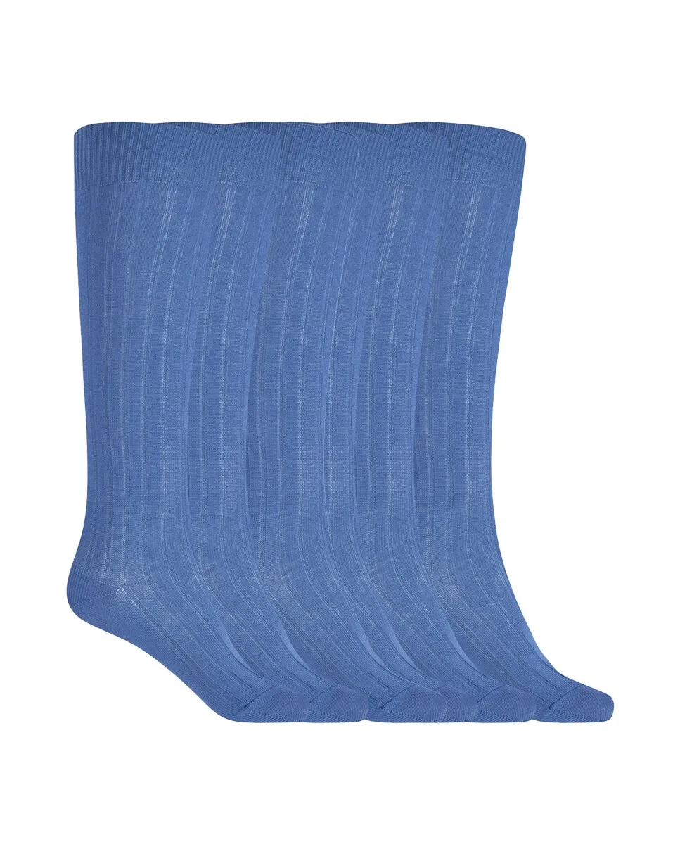 Набор из 6 пар хлопковых носков в рубчик Basix Punto Blanco, цвет Azul Índigo
Набор из 6 пар хлопковых носков в рубчик Basix Punto Blanco, цвет Azul Índigo