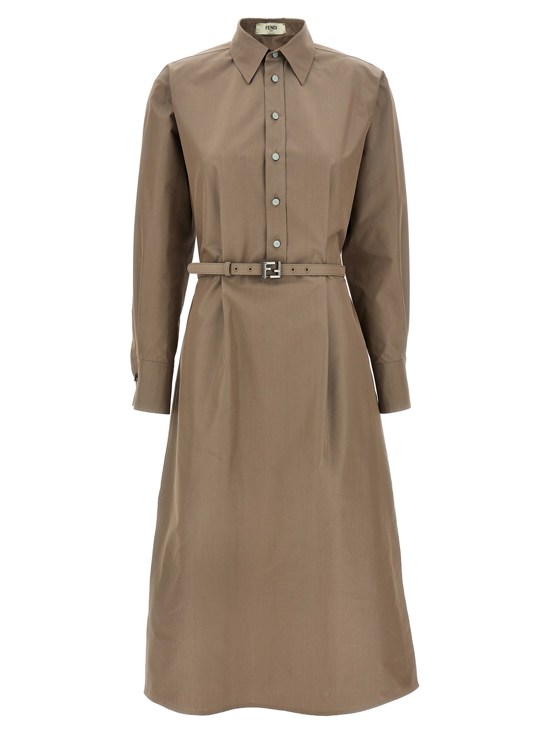 Платье-рубашка миди FENDI, серый
Платье-рубашка миди FENDI, серый