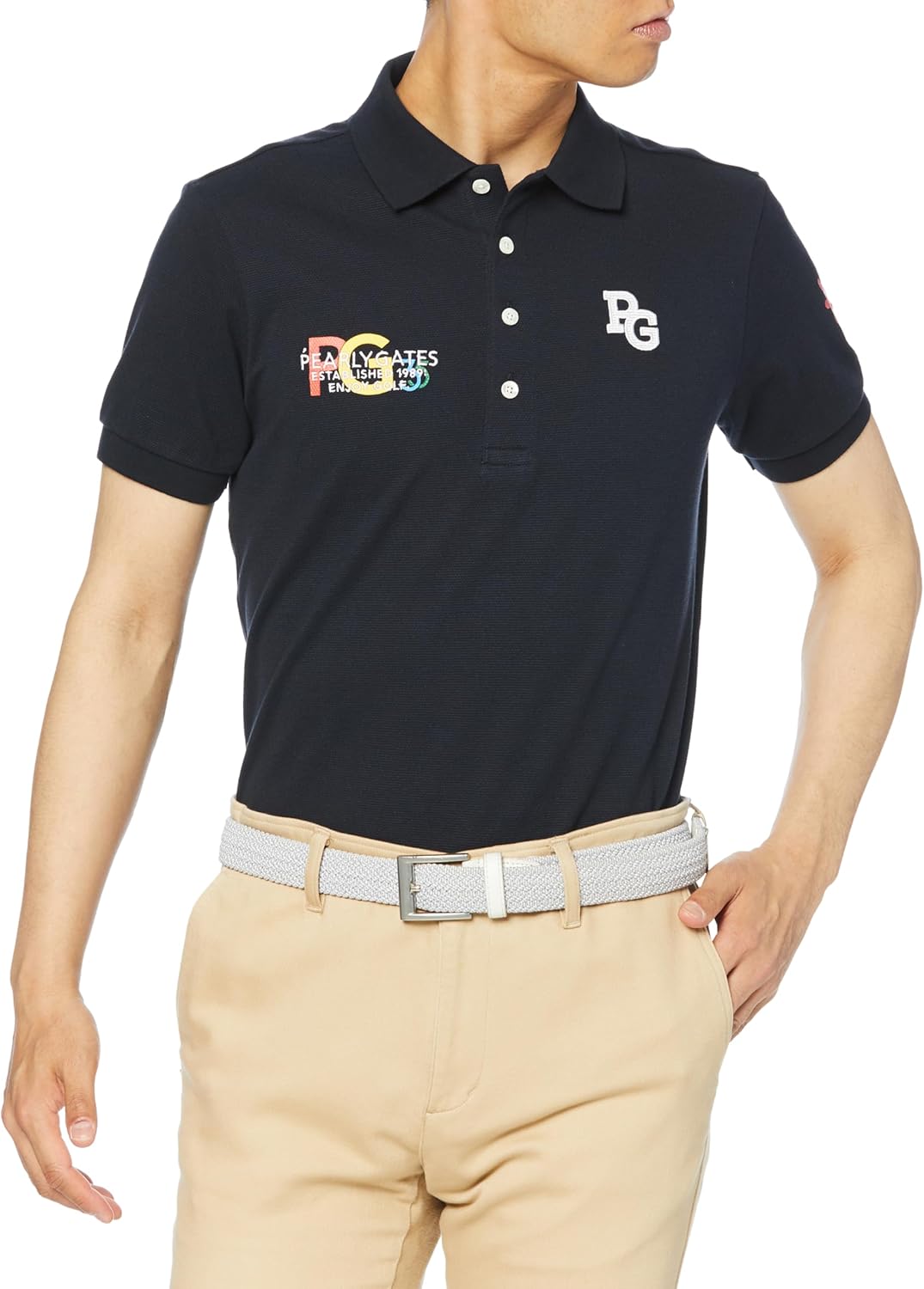 Мужская поло-рубашка с коротким рукавом PEARLY GATES (серия к 35-летию, пике) / для гольфа / 053-4160201, темно-синий
Мужская поло-рубашка с коротким рукавом PEARLY GATES (серия к 35-летию, пике) / для гольфа / 053-4160201, темно-синий