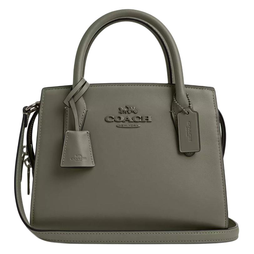 Утонченная кожаная сумка через плечо, кроссбоди, дамская сумка армейского зеленого цвета COACH Trumpets
Утонченная кожаная сумка через плечо, кроссбоди, дамская сумка армейского зеленого цвета COACH Trumpets