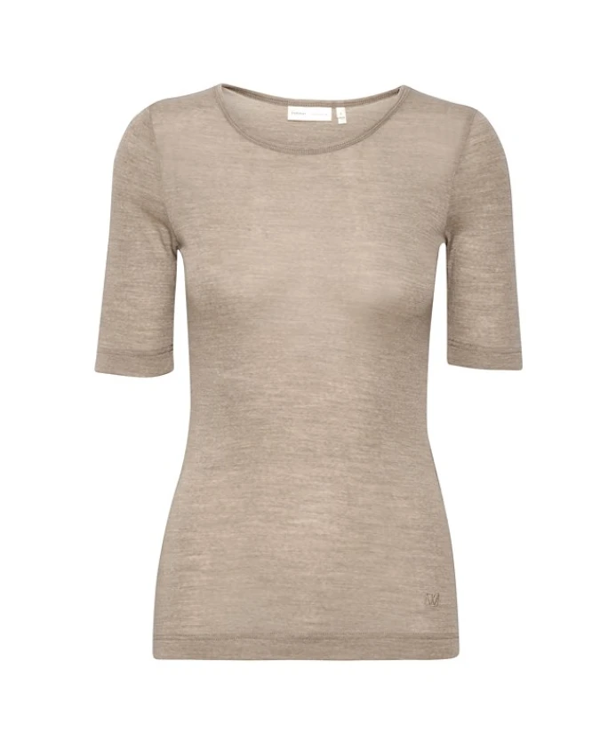 Облегающая шерстяная футболка Inwear, бежевый
Облегающая шерстяная футболка Inwear, бежевый