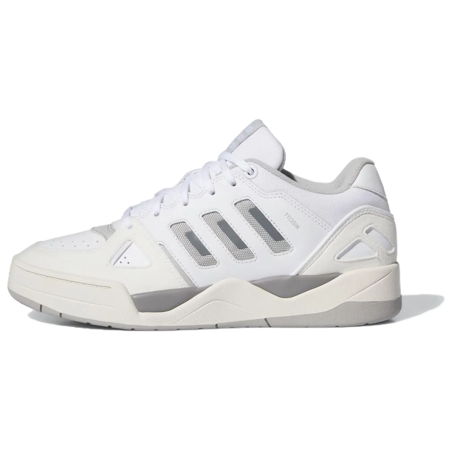 Баскетбольные кроссовки Midcity мужские с низким верхом белые/серые Adidas 
Баскетбольные кроссовки Midcity мужские с низким верхом белые/серые Adidas