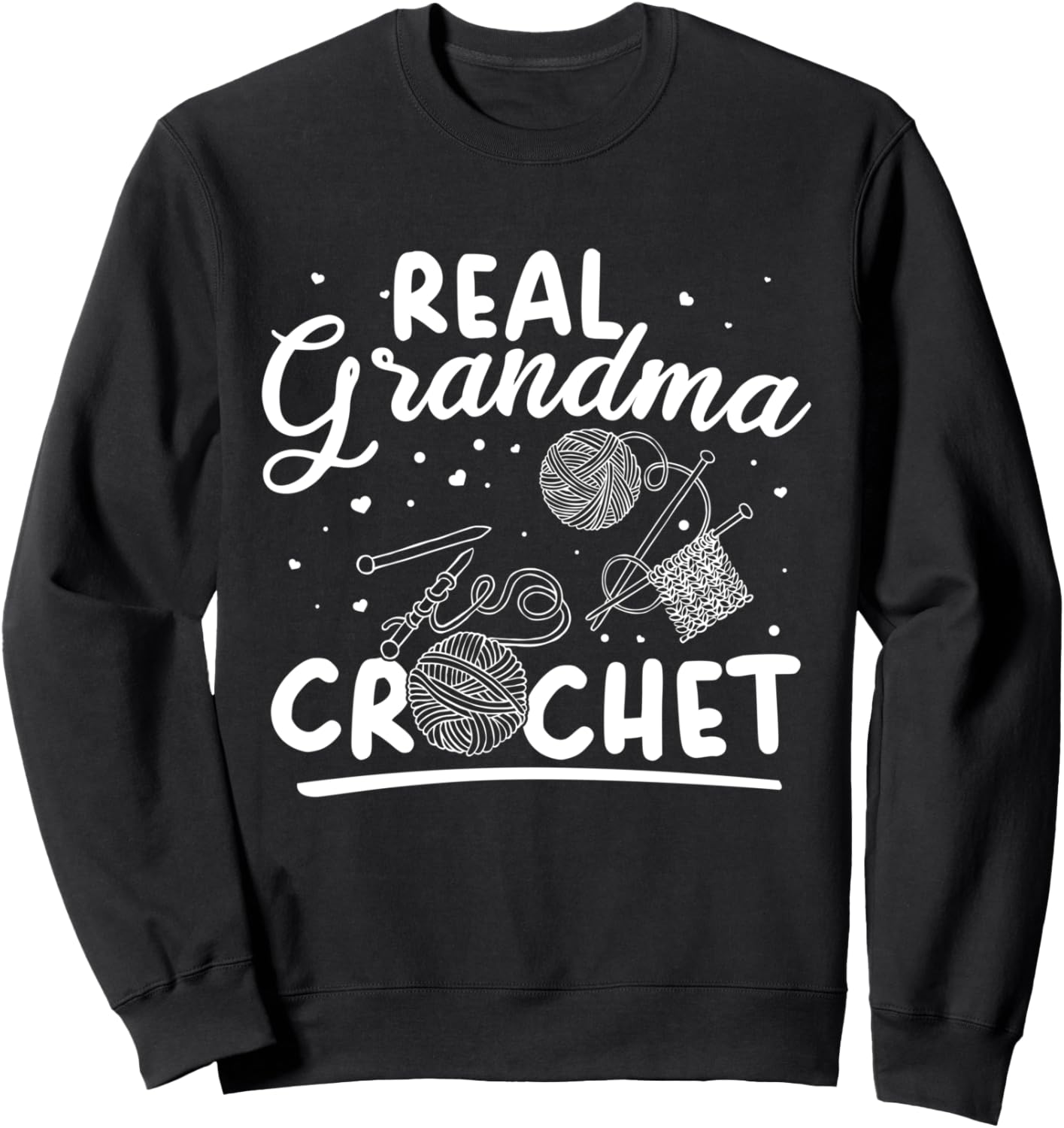 Вязальщица-бабушка - настоящая вязаная толстовка с изображением бабушки Crochet Grandma Crochet Lover, черный
Вязальщица-бабушка - настоящая вязаная толстовка с изображением бабушки Crochet Grandma Crochet Lover, черный