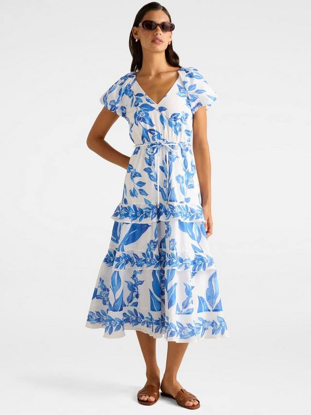 Платье миди Iris с ярусами и рюшами Forever New, Blue/Multi
Платье миди Iris с ярусами и рюшами Forever New, Blue/Multi