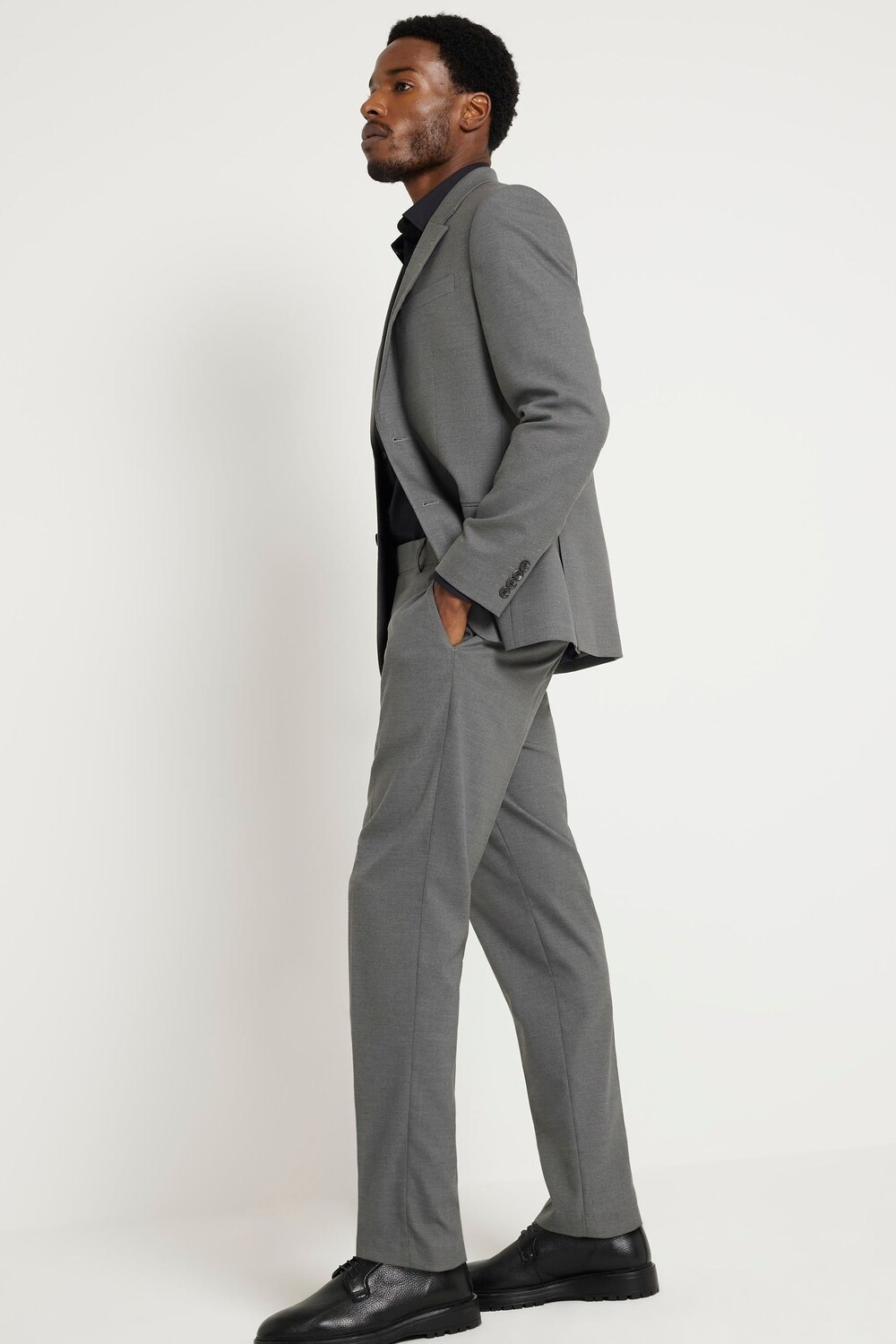 Узкие однотонные брюки River Island, серый
Узкие однотонные брюки River Island, серый