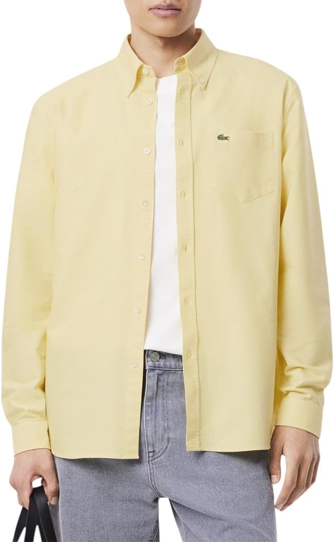 Lacoste мужская рубашка с длинным рукавом Regular Fit из основной коллекции, Yellow/White
Lacoste мужская рубашка с длинным рукавом Regular Fit из основной коллекции, Yellow/White