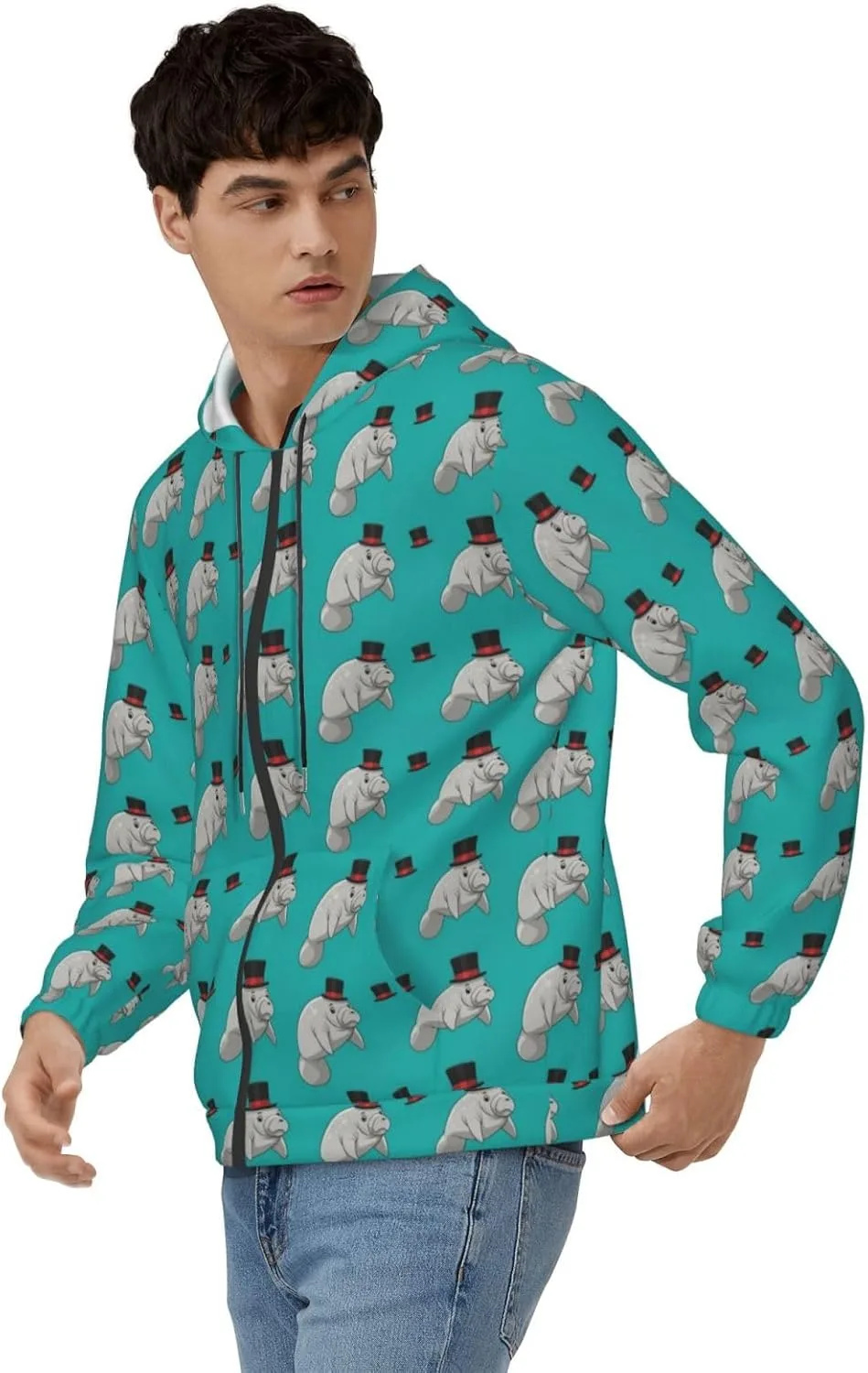 Мужская толстовка с капюшоном и карманами KATVEESC
Мужская толстовка с капюшоном и карманами KATVEESC