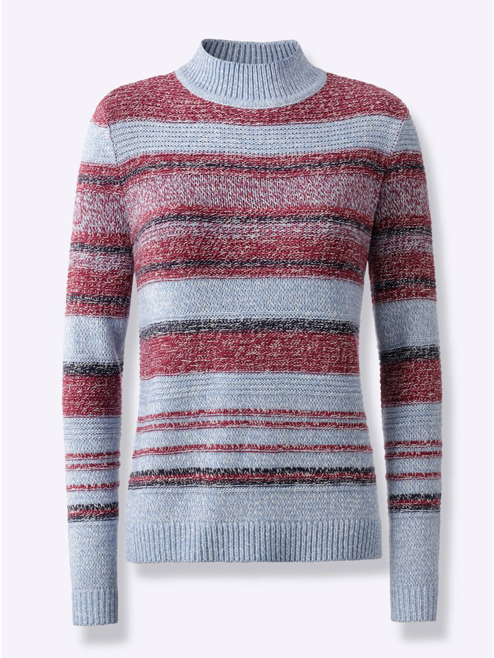 Свитер с воротником-стойкой в меланжевом цвете лилово-голубого цвета Sieh an!
Свитер с воротником-стойкой в меланжевом цвете лилово-голубого цвета Sieh an!