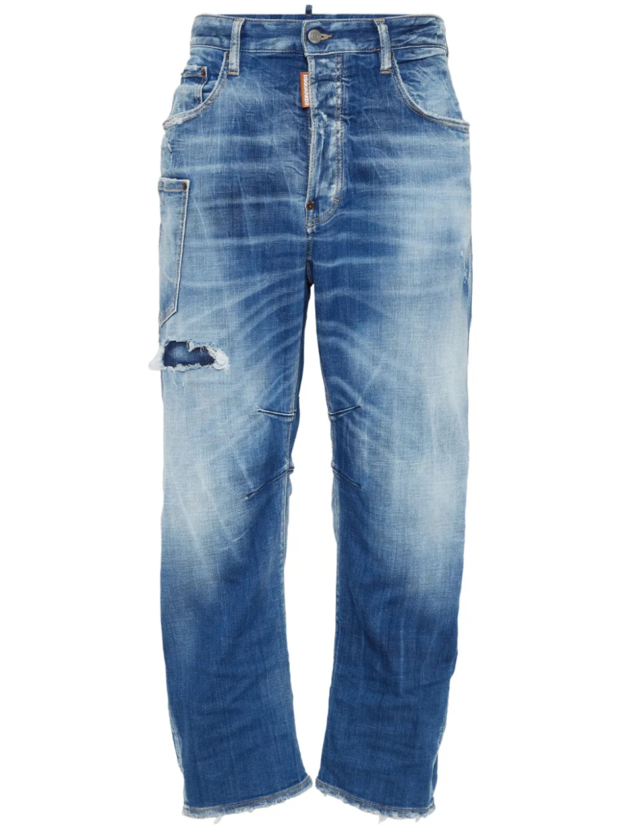 DSQUARED2 джинсы с эффектом потертости, синий
DSQUARED2 джинсы с эффектом потертости, синий