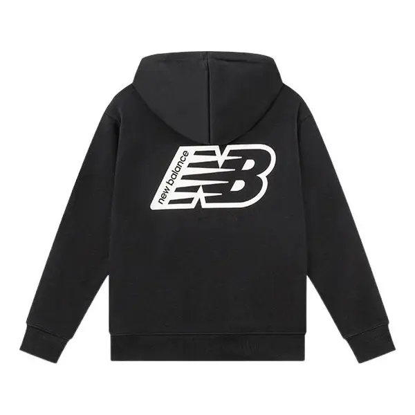 Толстовка классическая повседневная толстовка с принтом логотипа New Balance, черный
