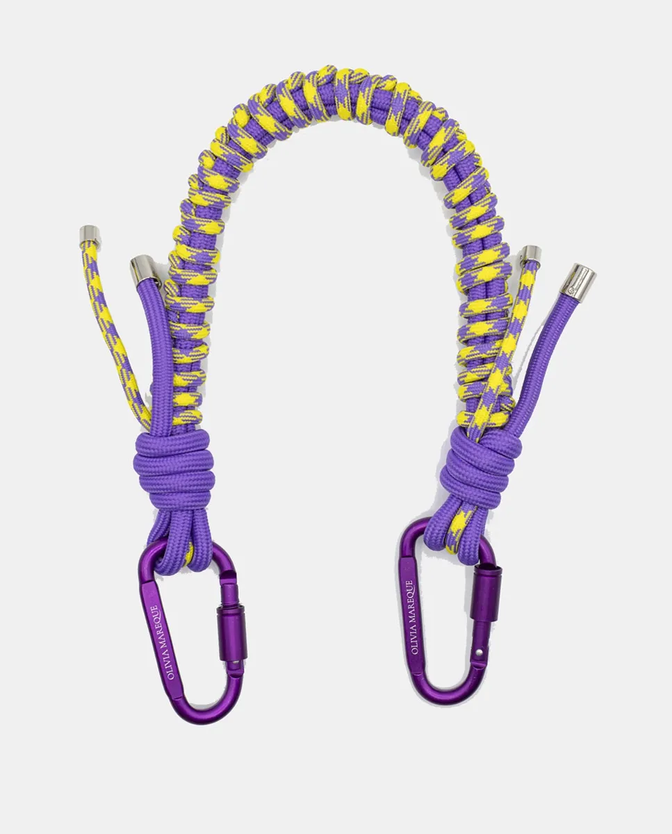 Сиреневая и желтая нейлоновая цепочка Olivia Mareque
Сиреневая и желтая нейлоновая цепочка Olivia Mareque