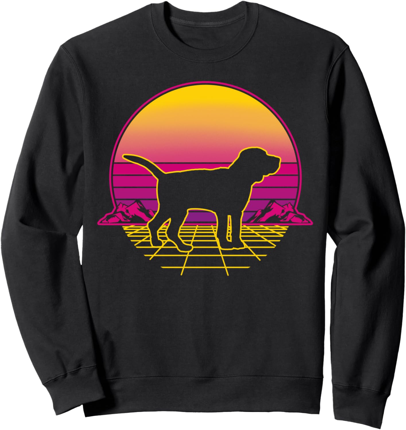 Толстовка в стиле ретро-винтаж с изображением щенка бигля Retrowave Synthwave Beagle, черный
Толстовка в стиле ретро-винтаж с изображением щенка бигля Retrowave Synthwave Beagle, черный