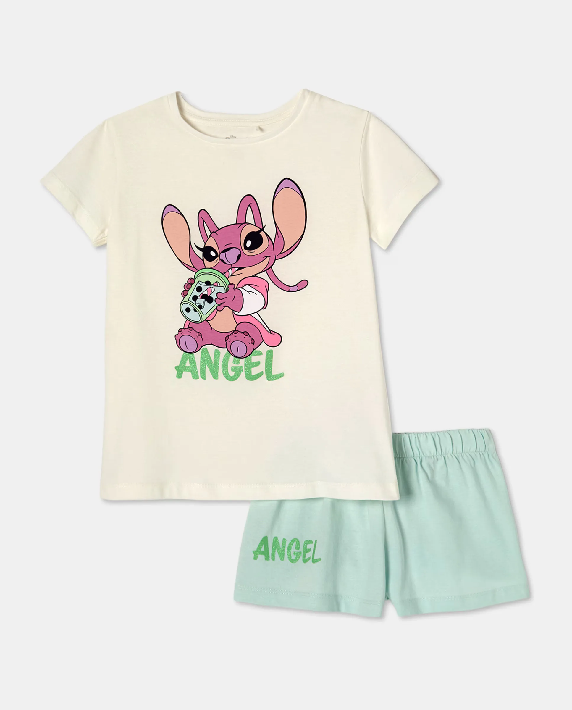 Пижамный комплект для девочки с принтом LILO, STITCH & ANGEL Cotton Juice, зеленый
Пижамный комплект для девочки с принтом LILO, STITCH & ANGEL Cotton Juice, зеленый