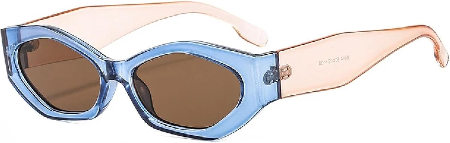 Популярные модные солнцезащитные очки «кошачий глаз» в форме многоугольника для женщин, ретро, разноцветные, овальные, с защитой от УФ-излучения UV400 для мужчин HHZZYVY, Blue Champagne Tea
Популярные модные солнцезащитные очки «кошачий глаз» в форме многоугольника для женщин, ретро, разноцветные, овальные, с защитой от УФ-излучения UV400 для мужчин HHZZYVY, Blue Champagne Tea