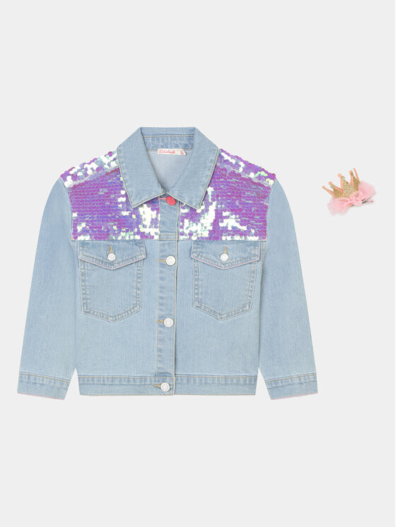 Джинсовая куртка стандартного кроя Billieblush, синий
Джинсовая куртка стандартного кроя Billieblush, синий