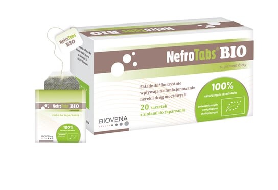 NefroTabs BIO - для профилактики всех видов камней - 20 пакетиков Biovena
NefroTabs BIO - для профилактики всех видов камней - 20 пакетиков Biovena