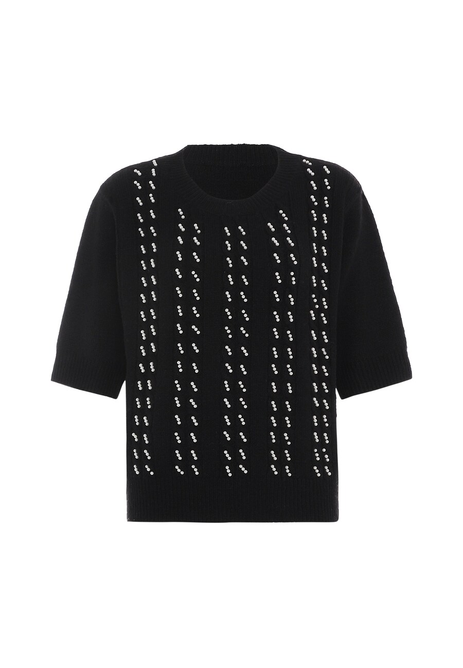 Тонкий вязаный свитер faina Sweater, черный
Тонкий вязаный свитер faina Sweater, черный