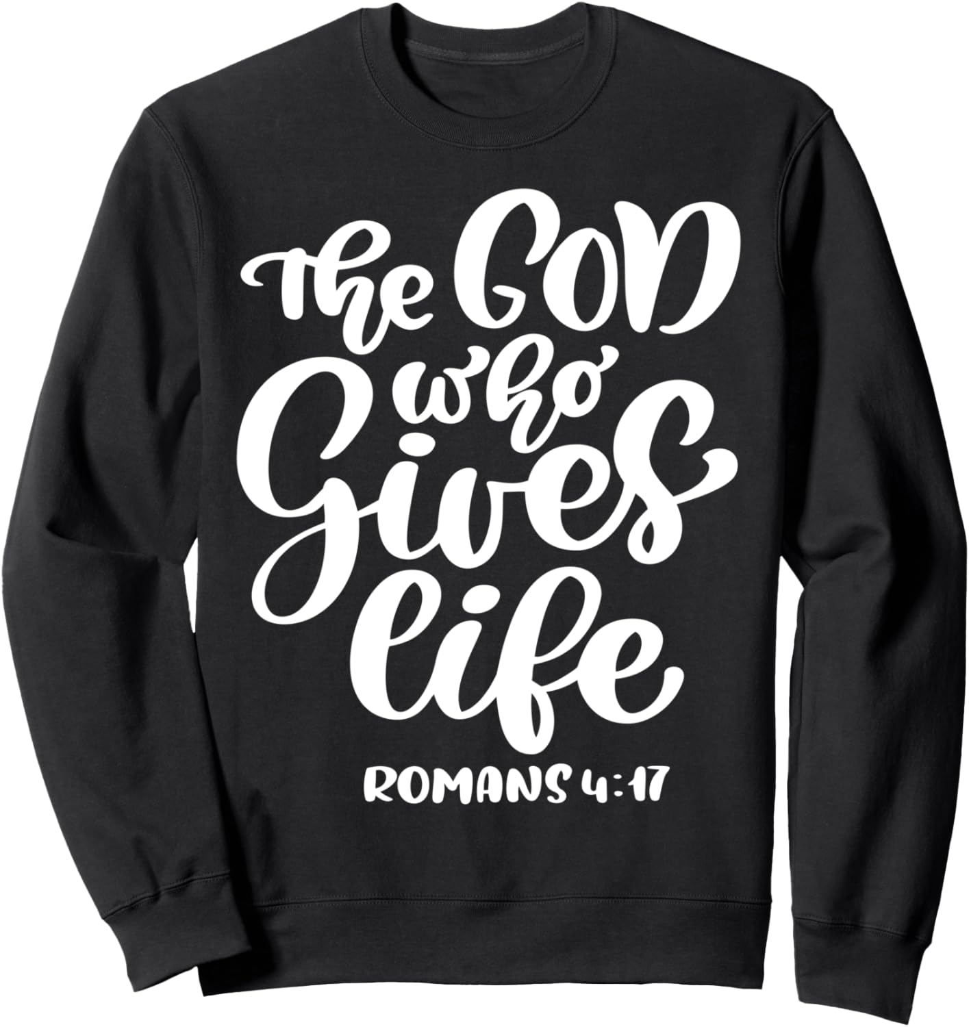 Библейский стих: Бог, дающий жизнь - Римлянам 4:17 (толстовка) Bible Verse Design, черный
Библейский стих: Бог, дающий жизнь - Римлянам 4:17 (толстовка) Bible Verse Design, черный