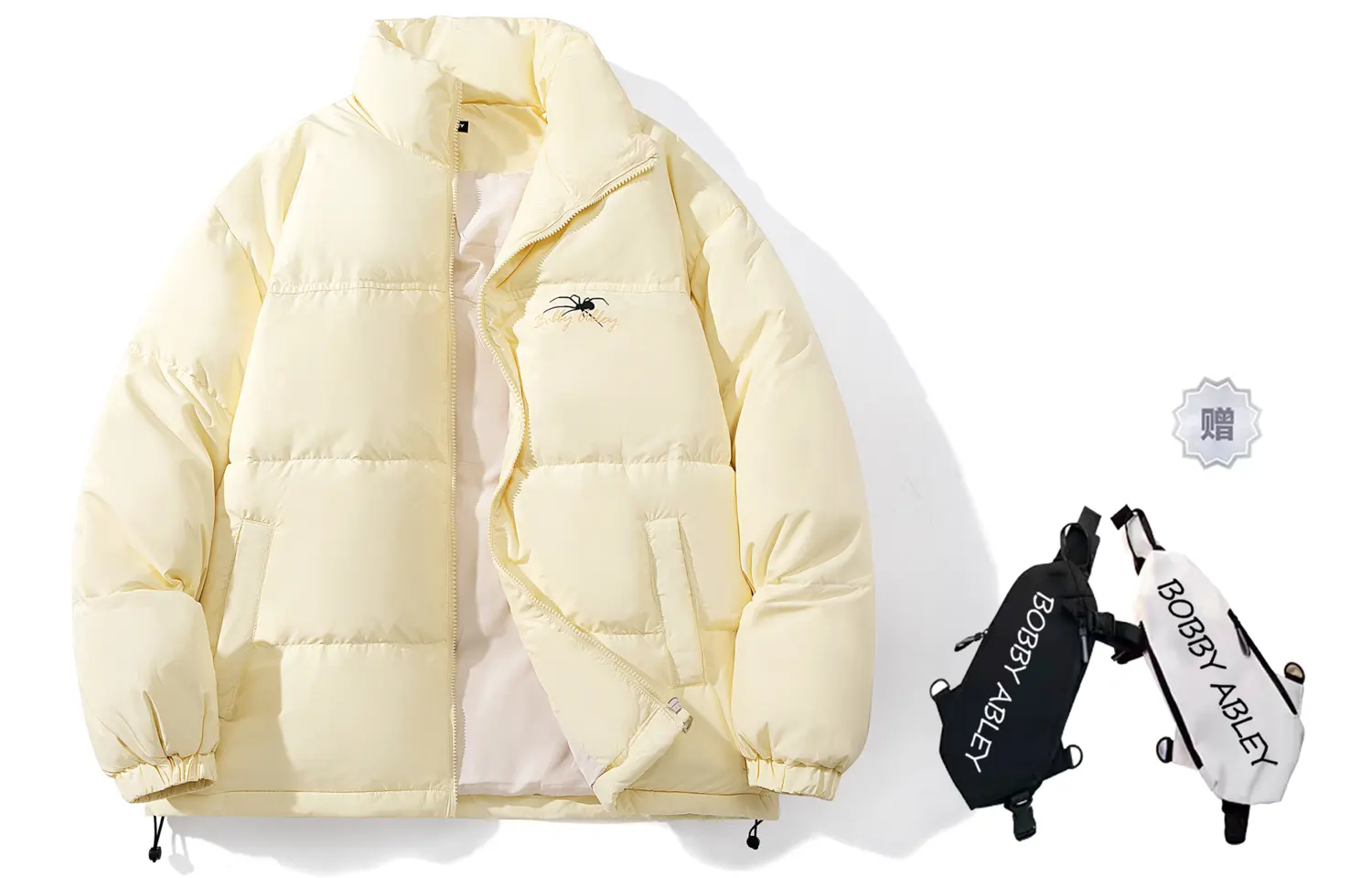 BOBBY ABLEY Унисекс пуховик, Light Yellow (Comes with Brand Crossbody Bag)
BOBBY ABLEY Унисекс пуховик, Light Yellow (Comes with Brand Crossbody Bag)