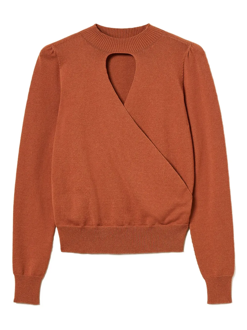 Джемпер с вырезом сердечком TWINSET, коричневый
Джемпер с вырезом сердечком TWINSET, коричневый