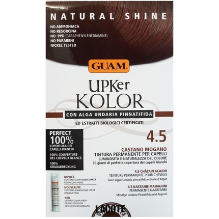 Натуральная стойкая краска для волос Upker Kolor с водорослями ундария и органическими ингредиентами Guam
Натуральная стойкая краска для волос Upker Kolor с водорослями ундария и органическими ингредиентами Guam