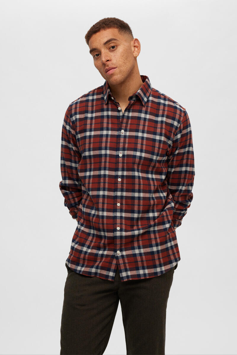 Фланелевая рубашка узкого кроя Selected, красный
Фланелевая рубашка узкого кроя Selected, красный