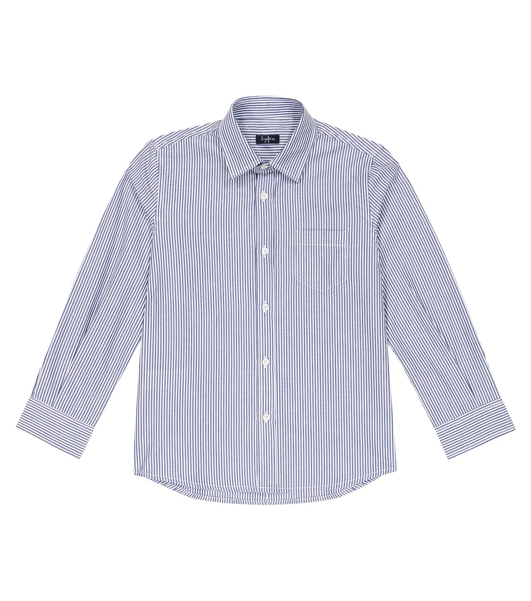 Хлопковая рубашка в тонкую полоску Il Gufo, синий
Хлопковая рубашка в тонкую полоску Il Gufo, синий