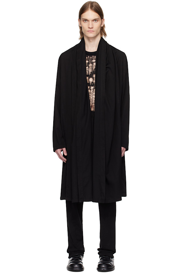 Кардиган-рубашка с поясом Julius, черный
Кардиган-рубашка с поясом Julius, черный