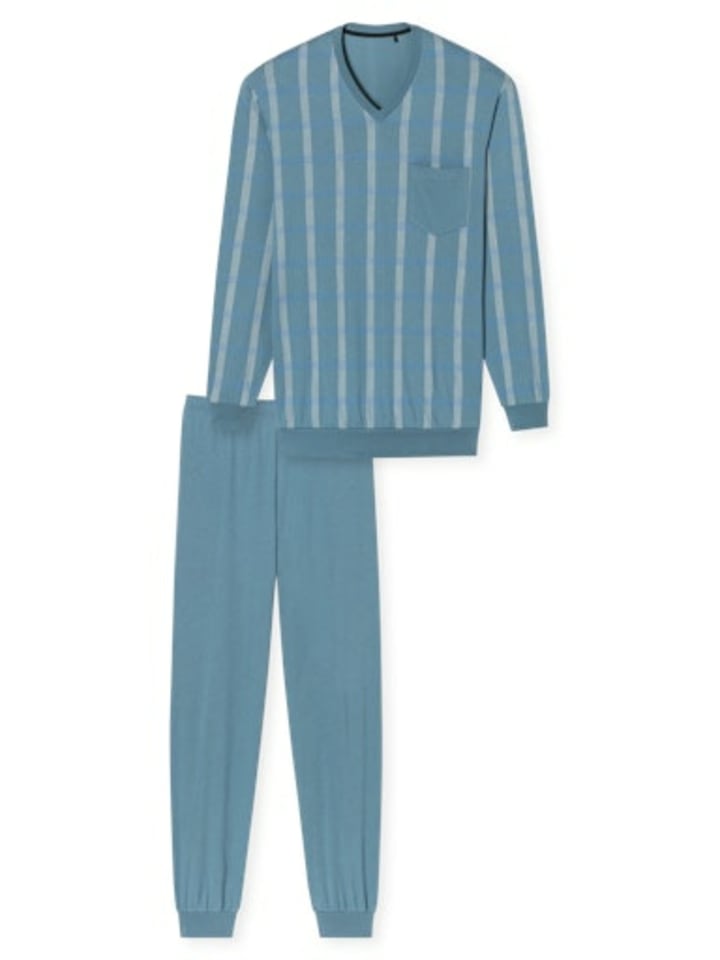 Schiesser Мужская короткая пижама синего цвета
Schiesser Мужская короткая пижама синего цвета