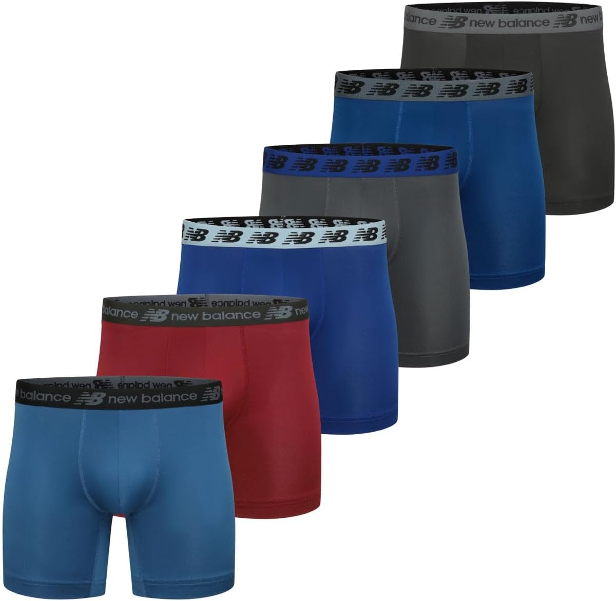 Мужские боксеры премиум-класса New Balance, Black/Team Royal/Mercury Red/ Dark Grey/Blue Agate/Indigo
Мужские боксеры премиум-класса New Balance, Black/Team Royal/Mercury Red/ Dark Grey/Blue Agate/Indigo