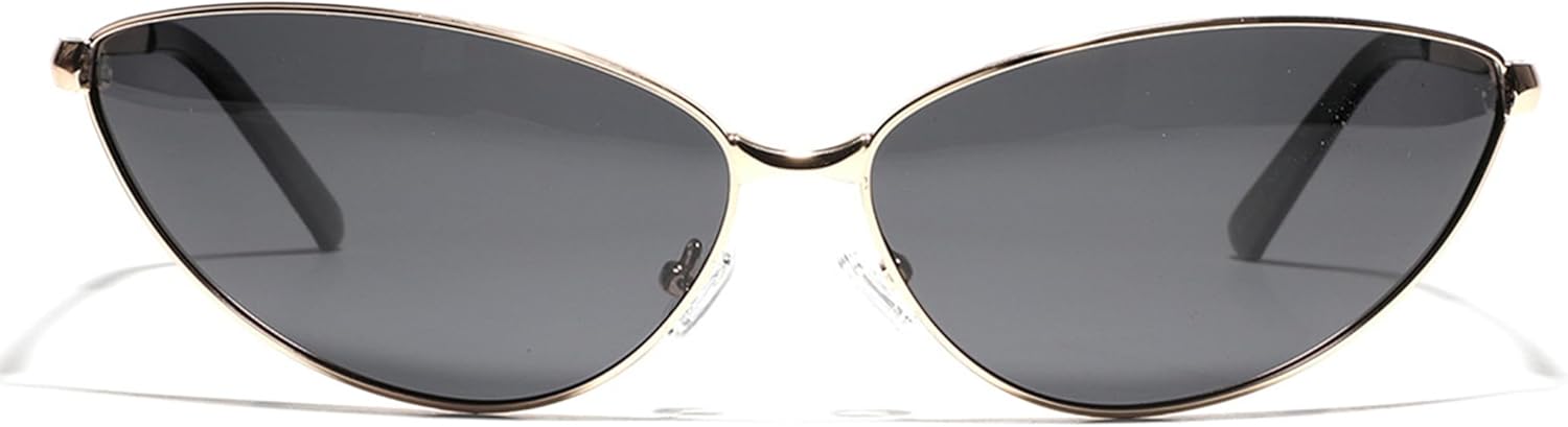 Солнцезащитные очки Bullabulling в стиле ретро с треугольной оправой для женщин и мужчин - модные солнцезащитные очки - очки в форме "кошачий глаз" с металлическим каркасом, Black Gold
Солнцезащитные очки Bullabulling в стиле ретро с треугольной оправой для женщин и мужчин - модные солнцезащитные очки - очки в форме "кошачий глаз" с металлическим каркасом, Black Gold