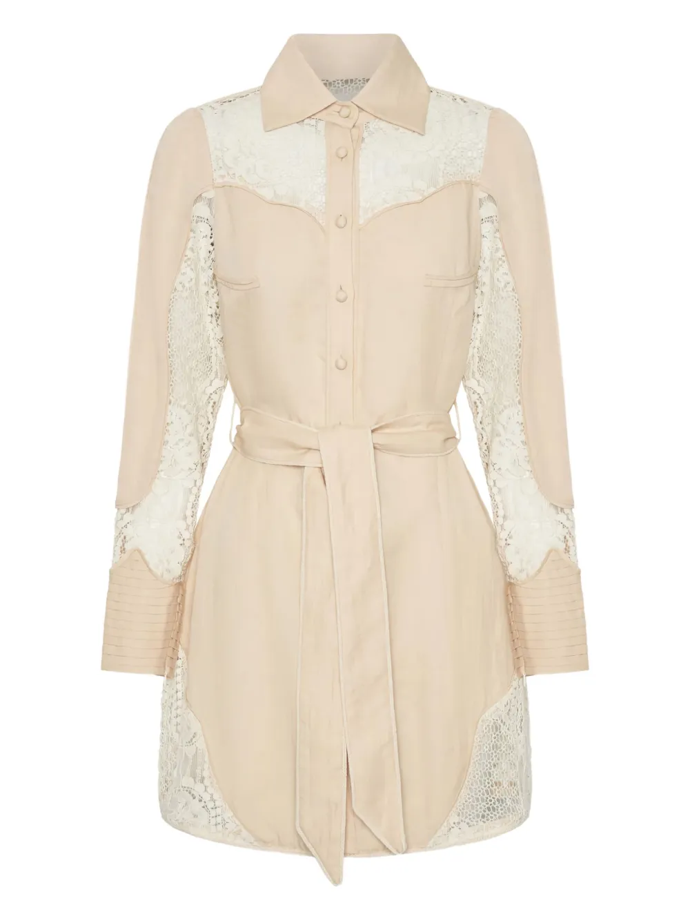 Мини-платье с кружевной вышивкой Ixiah, бежевый
Мини-платье с кружевной вышивкой Ixiah, бежевый