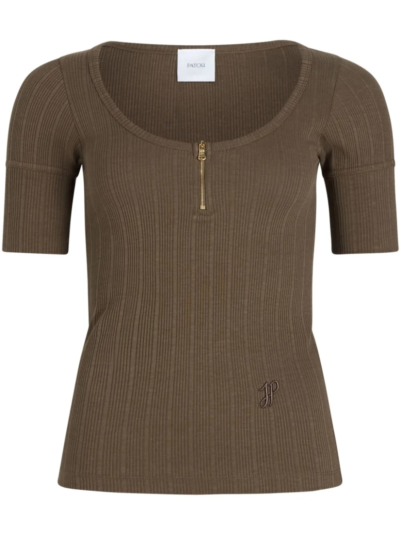 Patou футболка из органического хлопка в рубчик, коричневый
Patou футболка из органического хлопка в рубчик, коричневый