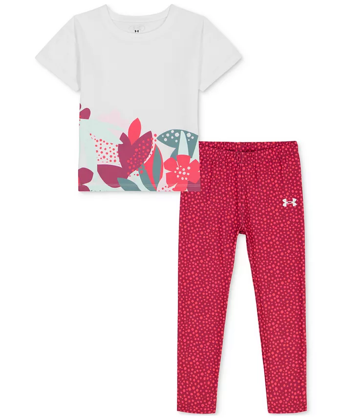 Футболка с принтом и леггинсы для малышей и маленьких девочек, комплект из 2 предметов Under Armour, белый
Футболка с принтом и леггинсы для малышей и маленьких девочек, комплект из 2 предметов Under Armour, белый