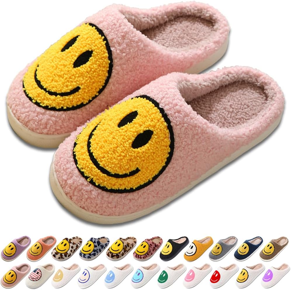 Домашние тапочки AIMINUO для женщин и мужчин, ретро стиль, с улыбкой, мягкие и теплые плюшевые тапочки на молнии, удобная зимняя обувь для дома, с мягкой подушкой, противоскользящие и пушистые, светло-розовый
Домашние тапочки AIMINUO для женщин и мужчин, ретро стиль, с улыбкой, мягкие и теплые плюшевые тапочки на молнии, удобная зимняя обувь для дома, с мягкой подушкой, противоскользящие и пушистые, светло-розовый