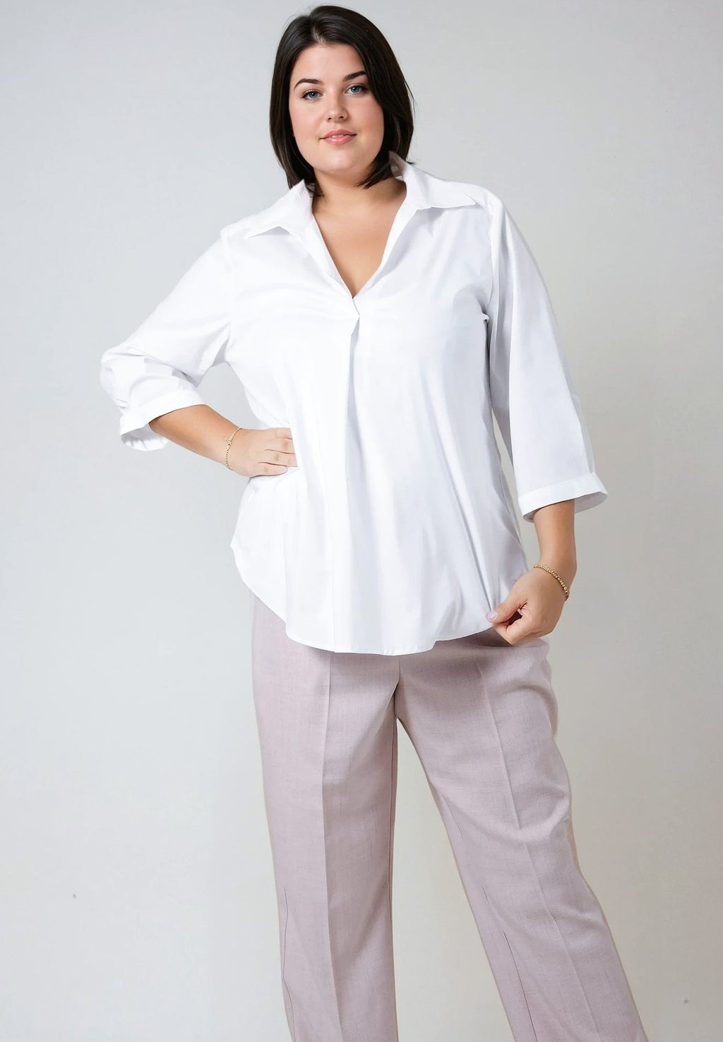 Блуза EN ENCOLURE EN V Jean Marc Philippe, белый 
Блуза EN ENCOLURE EN V Jean Marc Philippe, белый