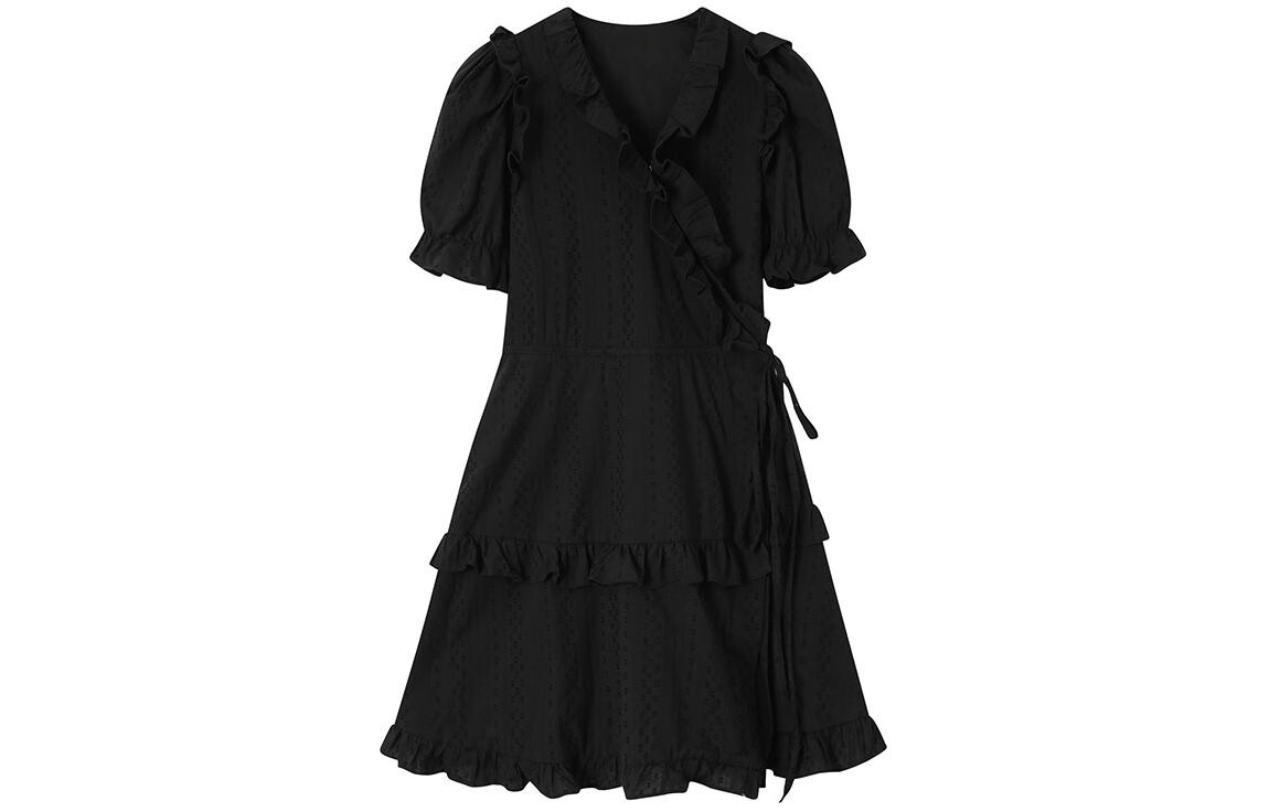 Mu Qingqing Женское платье с шортами и рукавами, Черный
Mu Qingqing Женское платье с шортами и рукавами, Черный