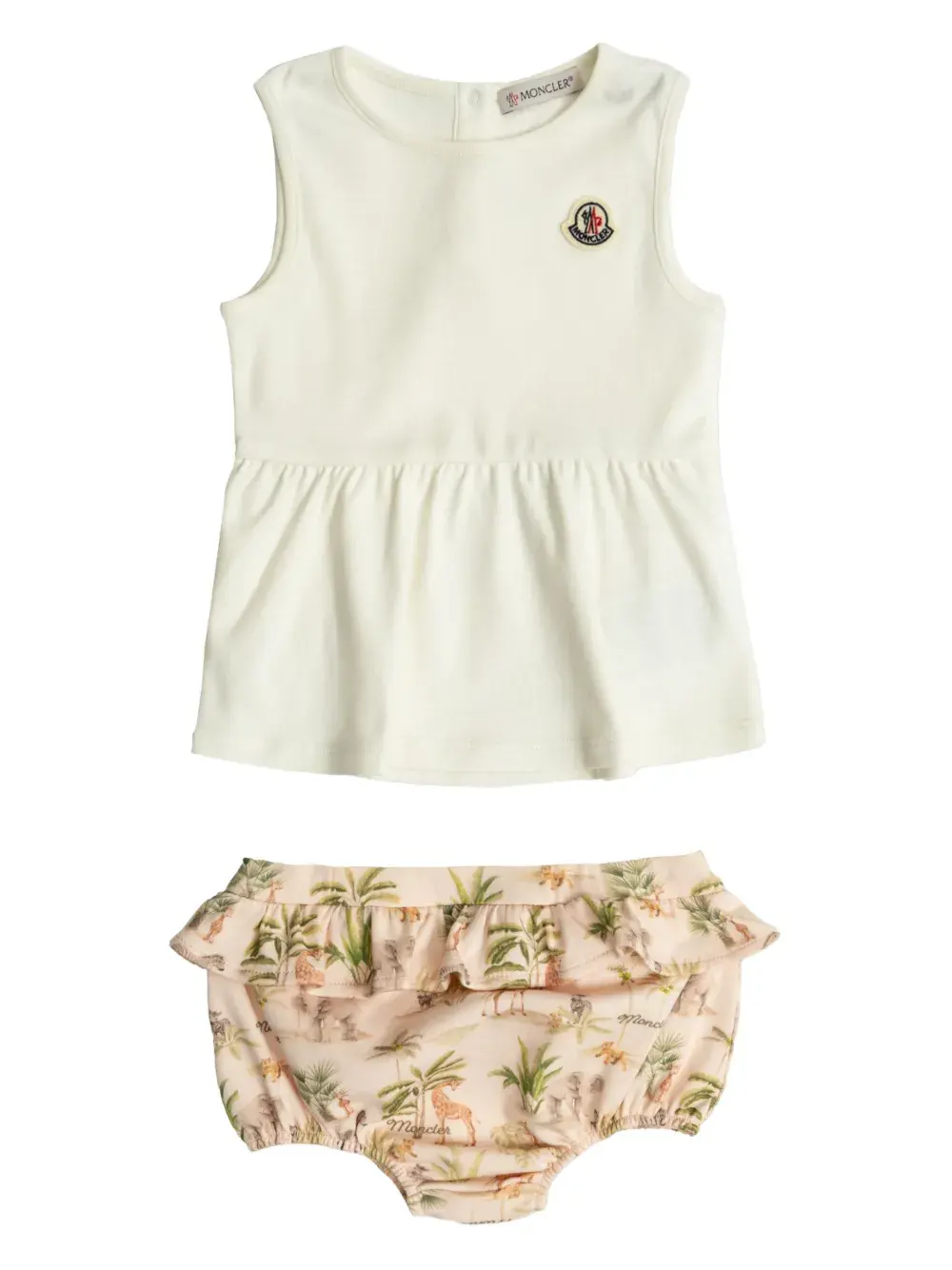 Платье с пуговицами Moncler Enfant, белый
Платье с пуговицами Moncler Enfant, белый