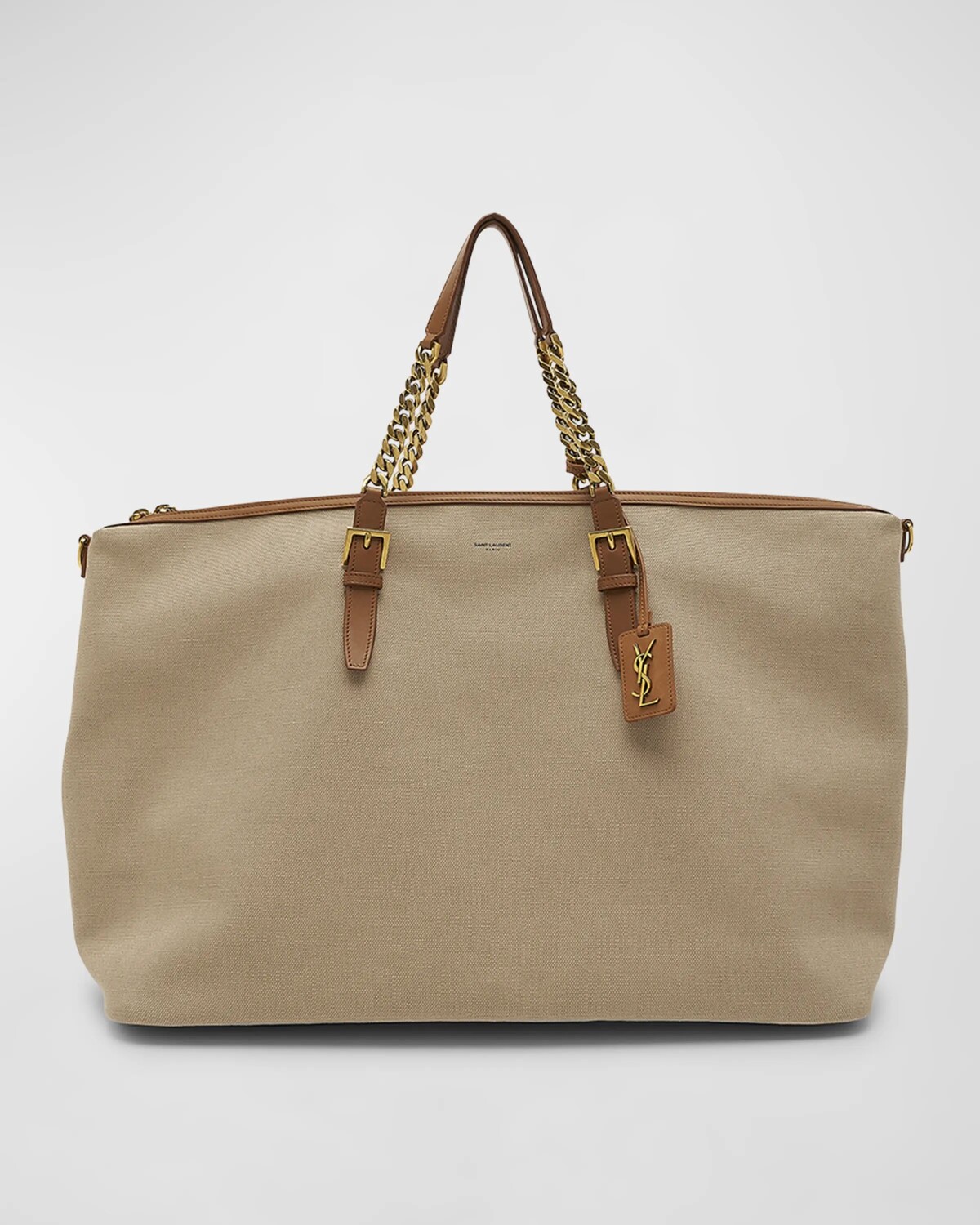 Спортивная сумка YSL из кожи и холста на молнии Saint Laurent, цвет Desert/ Dust Brick
Спортивная сумка YSL из кожи и холста на молнии Saint Laurent, цвет Desert/ Dust Brick