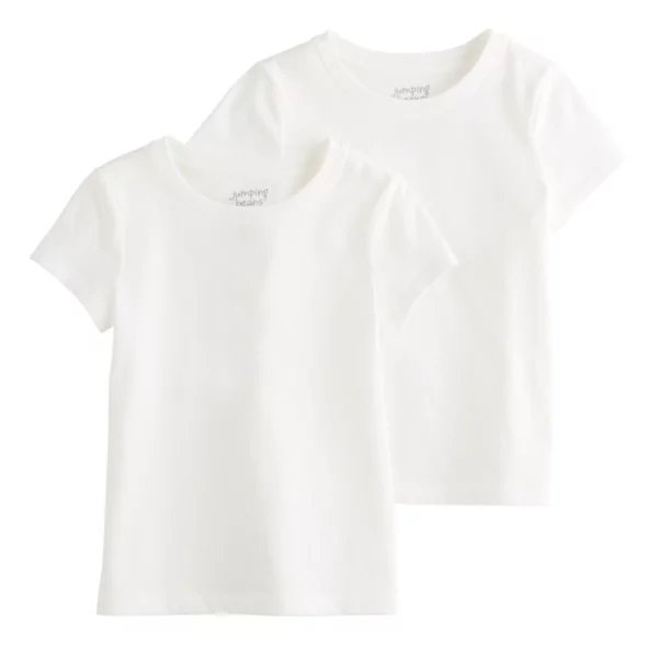 Футболка с коротким рукавом для девочек 4–12 лет, комплект из 2 шт. Jumping Beans, белый
Футболка с коротким рукавом для девочек 4–12 лет, комплект из 2 шт. Jumping Beans, белый