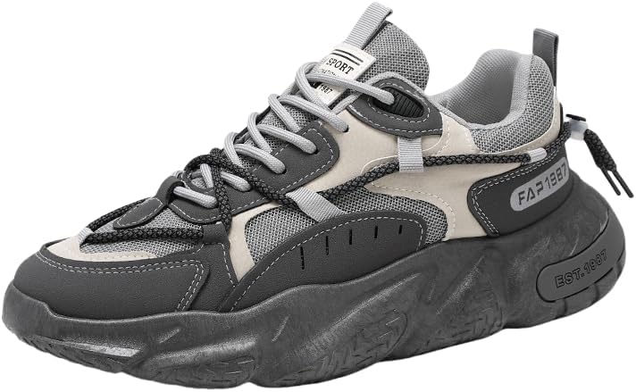 Мужские повседневные спортивные кроссовки для бега, дышащие низкие кеды на шнуровке, верх из ПУ и тканевая подкладка - для всех сезонов Hoalox, серый
Мужские повседневные спортивные кроссовки для бега, дышащие низкие кеды на шнуровке, верх из ПУ и тканевая подкладка - для всех сезонов Hoalox, серый