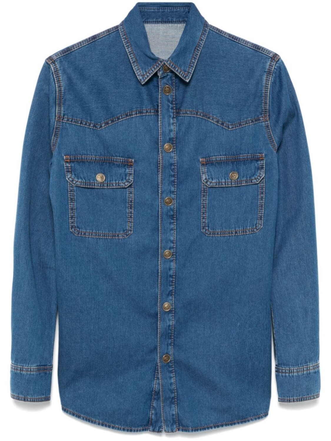 ETRO рубашка с вышивкой, синий
ETRO рубашка с вышивкой, синий