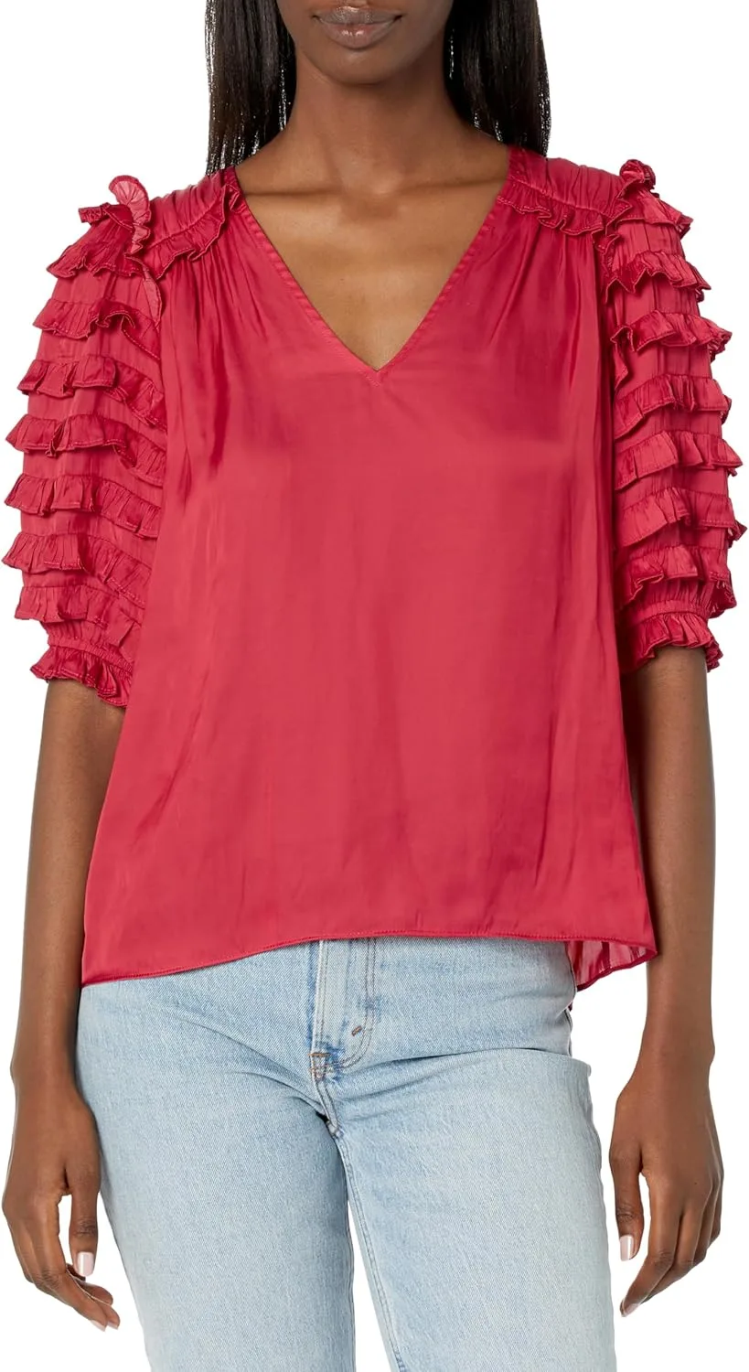 Ramy Brook Women's Waverly Ruffle Short Sleeve Top
Ramy Brook Women's Waverly Ruffle Short Sleeve Top