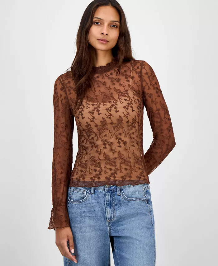 Женский топ с вышивкой и воротником-стойкой от Macy's Exclusive And Now This, коричневый
Женский топ с вышивкой и воротником-стойкой от Macy's Exclusive And Now This, коричневый